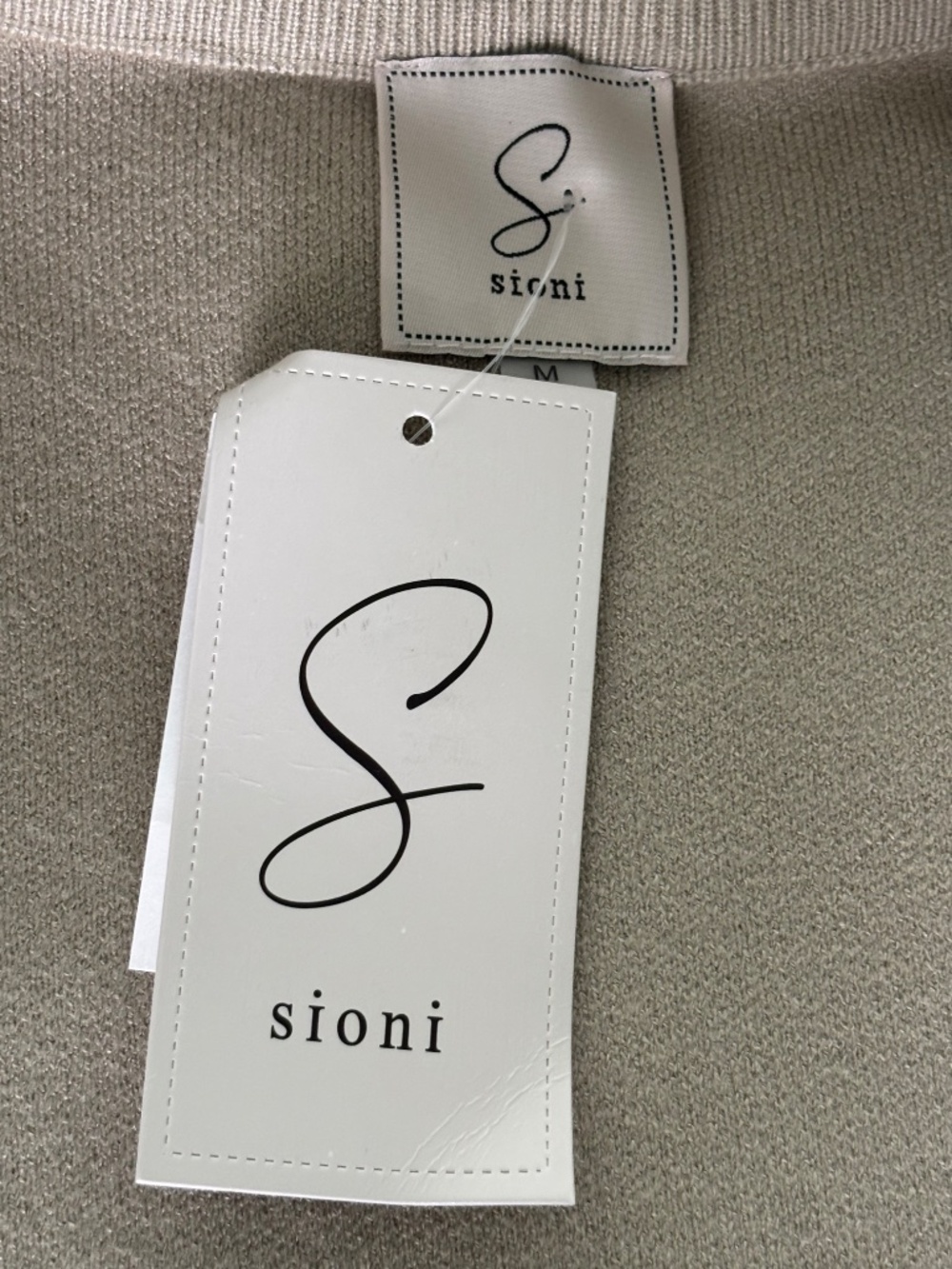 NWT Sioni Soft Sage Green Luxury Bomber Jacket Sz M - Picture 8 of 14